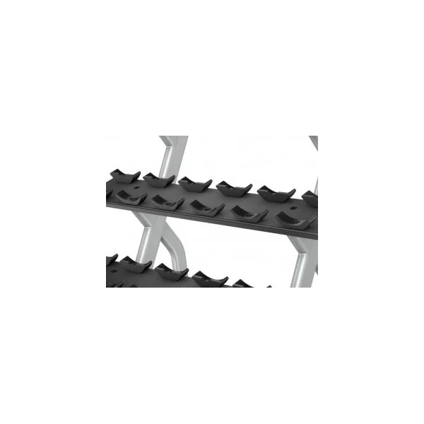 Precor Discovery™ Series 3‐Tier, 15 Pair Dumbbell Rack DBR0815