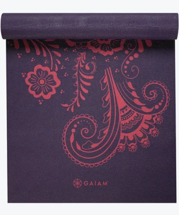 Premium Aubergine Swirl Yoga Mat (6mm)