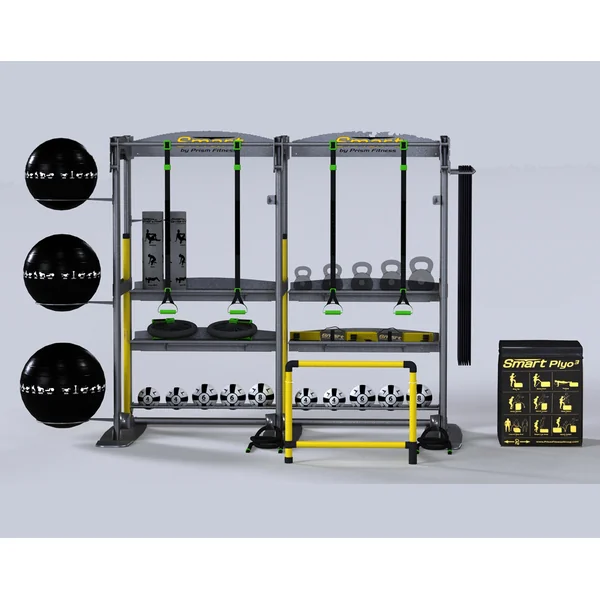 Prism Fitness Studio FTC Free Standing – 2 Bay Package