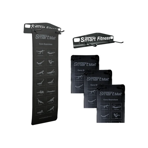 Prism Fitness Studio Mat Rack, Wall Mounted Commercial Package (3 Mat Package)