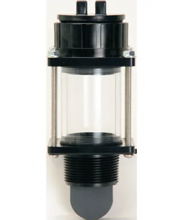 PVC Sight Glass with Threaded Clean-Out Plug