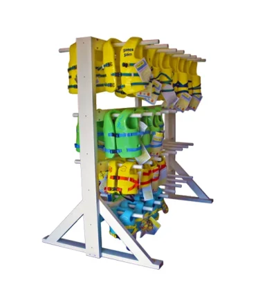 Recycled Plastic Life Vest Rack – 48 vest capacity