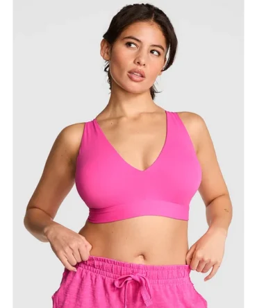 Relay Strappy Plunge Sports Bra
