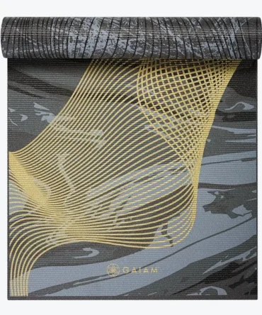 REVERSIBLE METALLIC SPIRAL JOURNEY YOGA MAT – 6mm