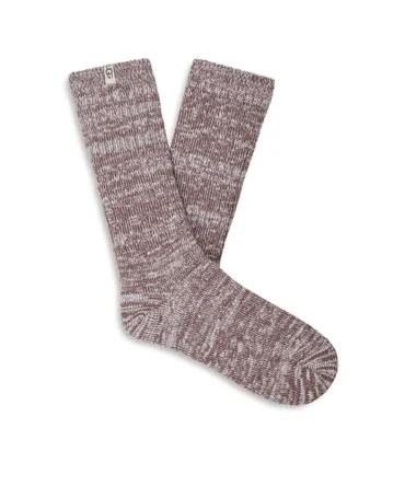 Rib Knit Slouchy Crew Sock