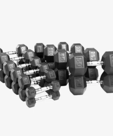 Rubber Hex Dumbbells