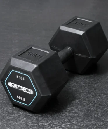Rubber-Grip Hex Dumbbells [Piece]
