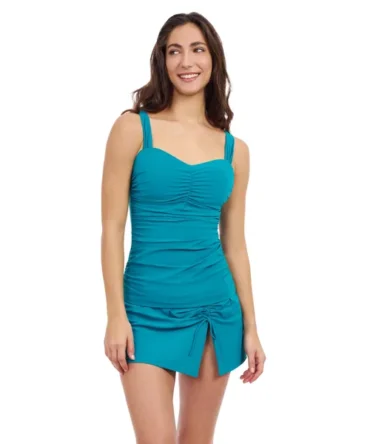 Ruched Sweetheart Tankini Top (D+ Cup)