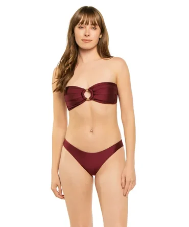 Sangria Bandeau Bikini Top
