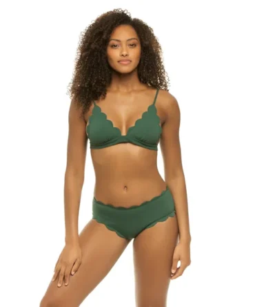Santa Clara Scallop Bralette Bikini Top