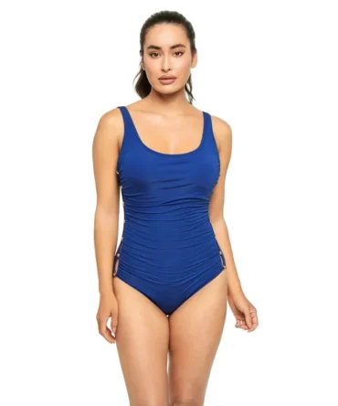 Scoop Neck One Piece Swimsuit
