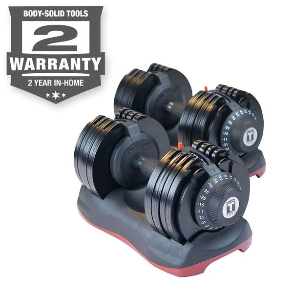 SDBX132 Body-Solid Tools Adjustable Dumbbell Pair-NEW IN BOX . Call For Lowest Price In the USA