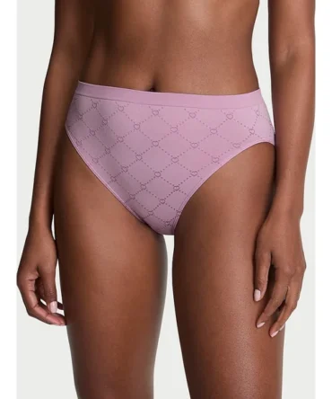 Seamless Cotton Rib High-Leg Brief Panty