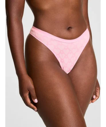 Seamless High-Leg Thong Panty