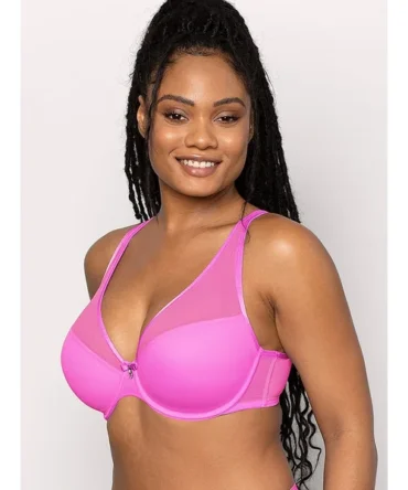 Sheer Mesh Plunge T-Shirt Bra