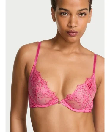Sheer Shine Unlined Low-Cut Demi Bra