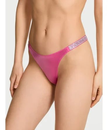 Shine Strap Lace Thong Panty