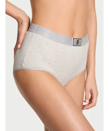 Shine-Waist Cotton Modern Brief Panty