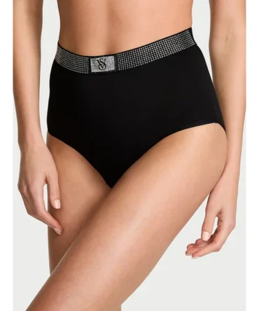 Shine-Waist Cotton Modern Brief Panty