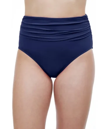 Shirred High Waist Bikini Bottom