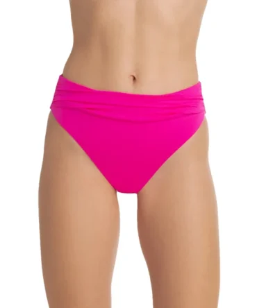 Shirred High Waist Bikini Bottom