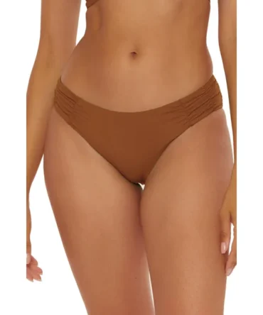 Shirred Tab Side Hipster Bikini Bottom
