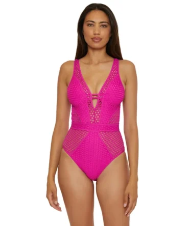 Show & Tell Plunge One Piece Swimsuit