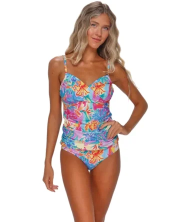 Simone Convertible Strap Tankini Top