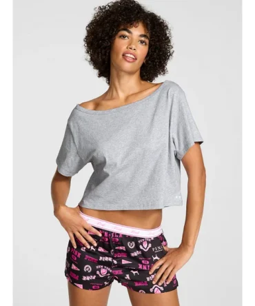 Slouchy Cropped Sleepshirt