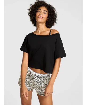 Slouchy Cropped Sleepshirt