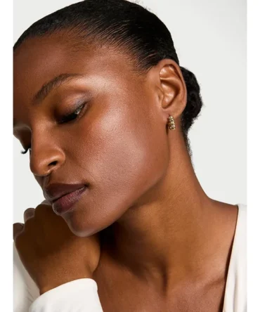 Small Rib Huggie Earrings