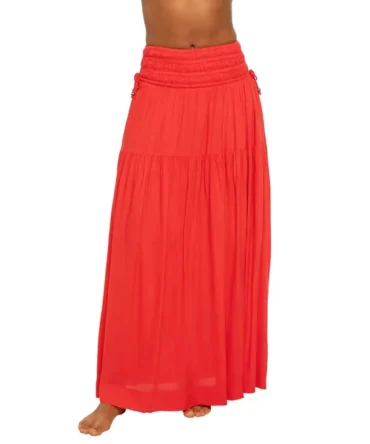 Smocked Maxi Skirt