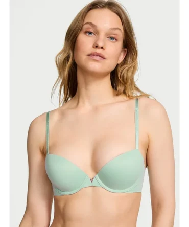 Smooth Lightly Lined Plunge Demi Bra
