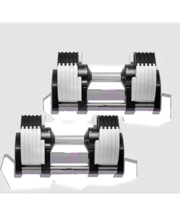 SMRTFT NÜOBELL 50lb Ash Adjustable Dumbbells Set