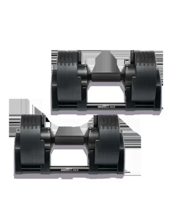SMRTFT NÜOBELL 50lb Matte Black Adjustable Dumbbells Set