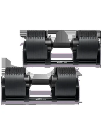 SMRTFT NÜOBELL 80lb Matte Black Adjustable Dumbbells Set