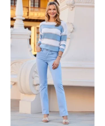 Soft Blue Super Soft Slim Leg Jeans