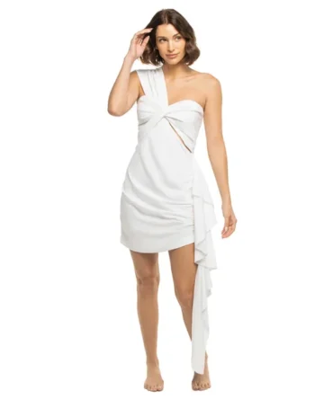 Solange Asymmetrical Mini Dress