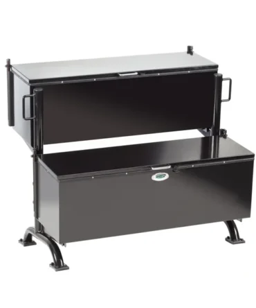 Solid 2-tiered, 4 Compartment | GROUP-X Storage Rack