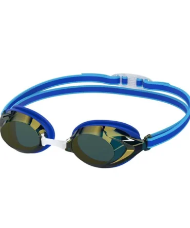 Speedo Junior Vanquisher 3.0 Mirror - Cobalt Pop/Cobalt/Gold Mirror