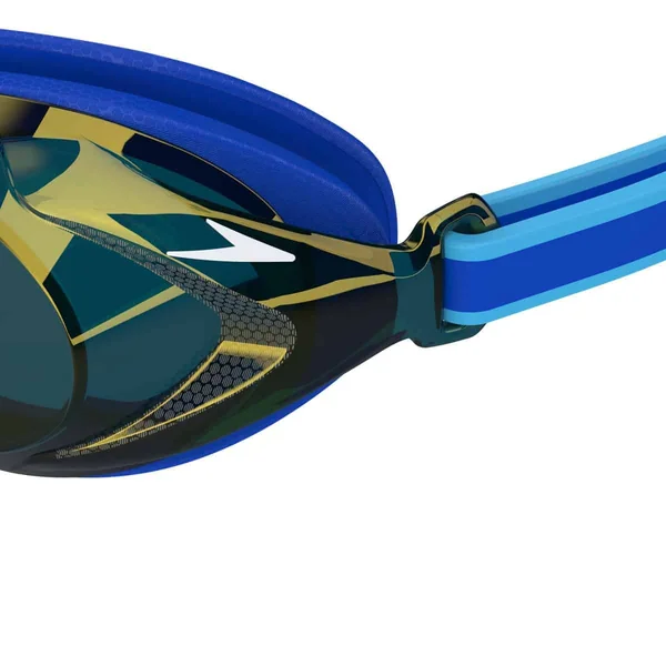 Speedo Junior Vanquisher 3.0 Mirror - Cobalt Pop/Cobalt/Gold Mirror