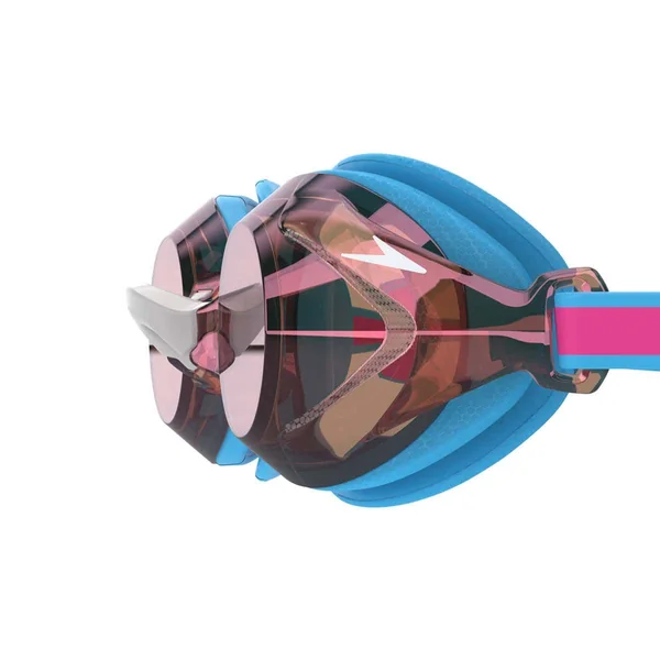 Speedo Junior Vanquisher 3.0 Mirror - Picton Blue/Vermillion/Gold Mirror