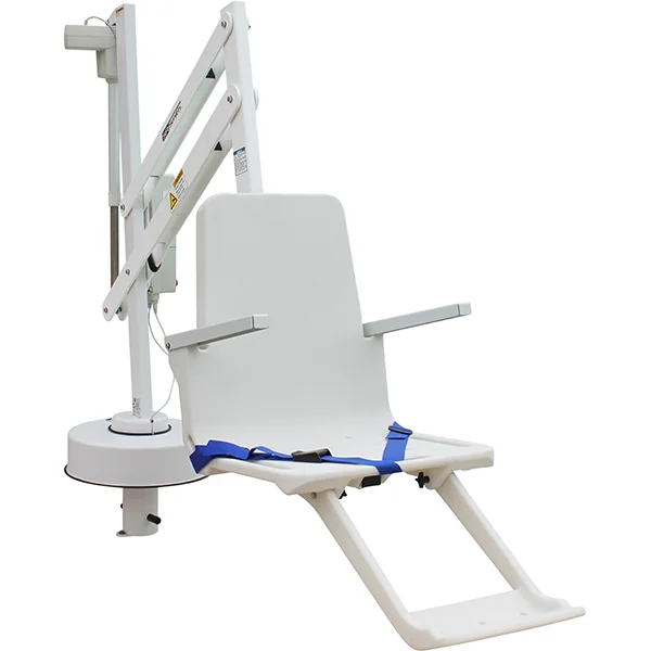 SPLASH Extended Reach California Package Pool Lift with Mast Cover – Caddy – Armrest Assembly