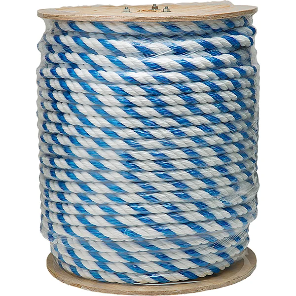 Spool of 0.25 inch Blue-White Floating Polypropylene Swimming Pool Rope