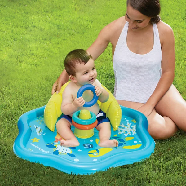 Stack & Play Splash Play Mat | Inflatable Play Pool for Babies & Infants