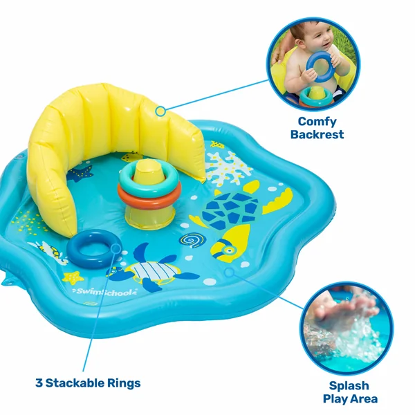Stack & Play Splash Play Mat | Inflatable Play Pool for Babies & Infants