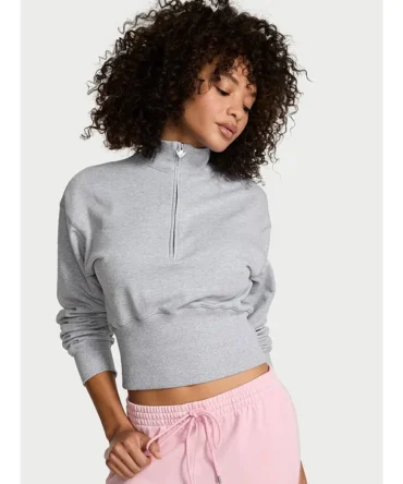 Status Terry Fitted Half-Zip Sweatshirt