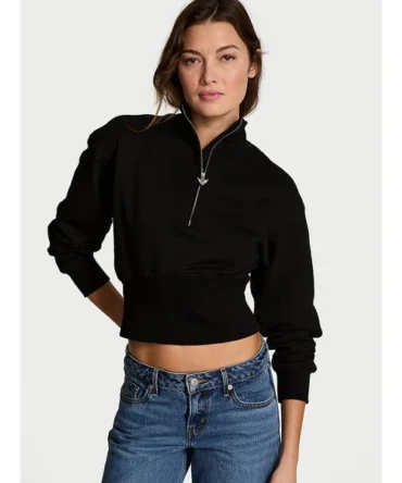 Status Terry Fitted Half-Zip Sweatshirt