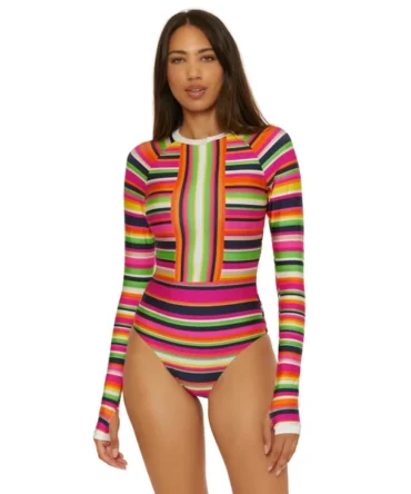 Stripe Long Sleeve Surfsuit