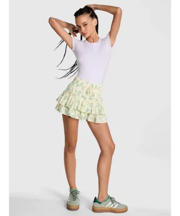 Summer Fling Satin Ruffle Skirt